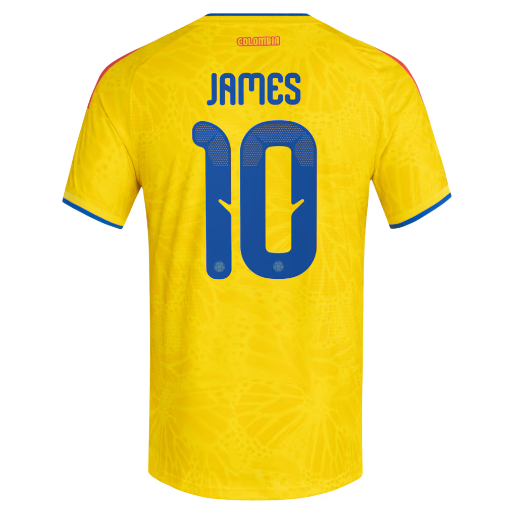 2026 World Cup James Colombia Soccer Jersey Player Version  Match Version - No.10 Home Yellow and Away Blue