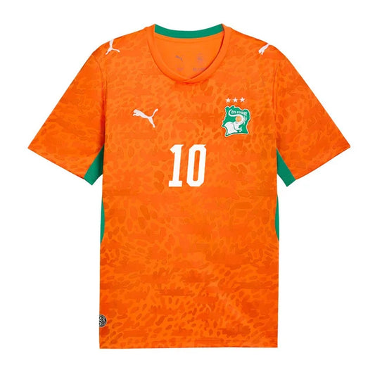 2026 World Cup Adingra Cote dIvoire Soccer Jersey Player Version  Match Version - No.10 Home Orange and Away White