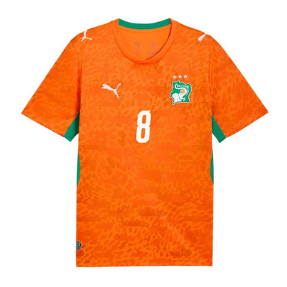 2026 World Cup Kessie Cote dIvoire Soccer Jersey Player Version  Match Version - No.8 Home Orange and Away White