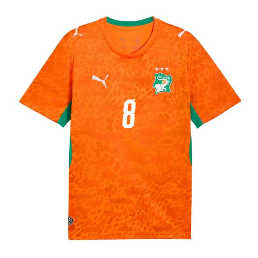 2026 World Cup Kessie Cote dIvoire Soccer Jersey Player Version  Match Version - No.8 Home Orange and Away White