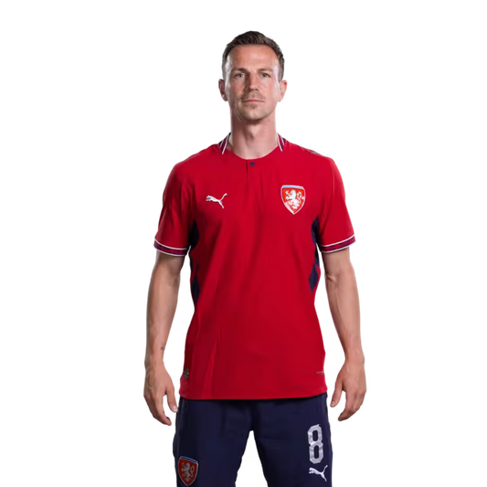 Czech Republic National Football Team 2026 World Cup Jersey (Player/Match Version) — Midfielders: No. 8 Vladimír Darida, No. 12 Lukáš Červ, No. 17 Lukáš Provod./ Záložníci: č. 8 Vladimir DARIDA, č. 12 Lukáš CERV, č. 17 Lukáš PROVOD