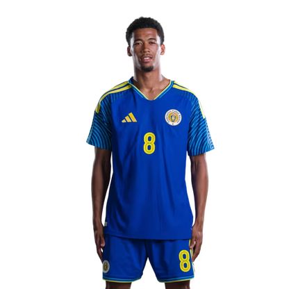 2026 World Cup Curaçao National Football Team Jersey (Player/Match Version) — Midfielders: No. 6 Godfried Roemeratoe, No. 7 June Bacuna, No. 8 Leandro Bacuna/Mediokampista: No. 6 Godfried ROEMERATOE, No. 7 Juninho BACUNA, No. 8 Livano COMENENCIA