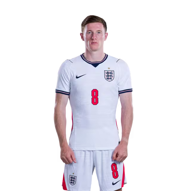 England National Soccer Team 2026 FIFA World Cup Jerseys (Player Version and Match Version) – Midfielders: #4 Declan RICE, #8 Elliot ANDERSON, #10 Jude BELLINGHAM