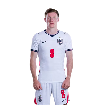 England National Soccer Team 2026 FIFA World Cup Jerseys (Player Version and Match Version) – Midfielders: #4 Declan RICE, #8 Elliot ANDERSON, #10 Jude BELLINGHAM