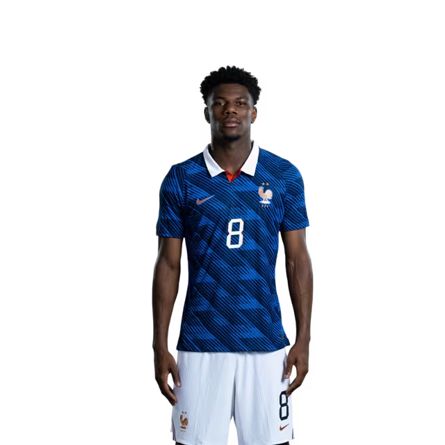 France National Football Team 2026 World Cup Jersey (Player Version/Match Version) — Midfielders: No. 6 Manu Koné, No. 8 Aurélien Tchouaméni, No. 13 N'Golo Kanté / Milieux de terrain : n° 6 Manu Koné, n° 8 Aurélien Tchouaméni, n° 13 Ngolo KANTE