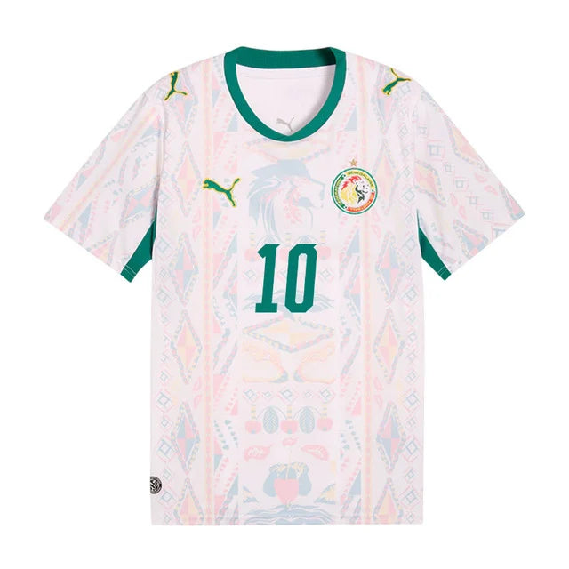 2026 World Cup Mané Senegal Soccer Jersey Player Version  Match Version - No.10 Home White and Away Green