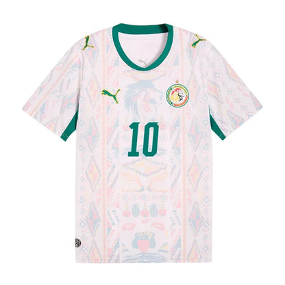 2026 World Cup Mané Senegal Soccer Jersey Player Version  Match Version - No.10 Home White and Away Green