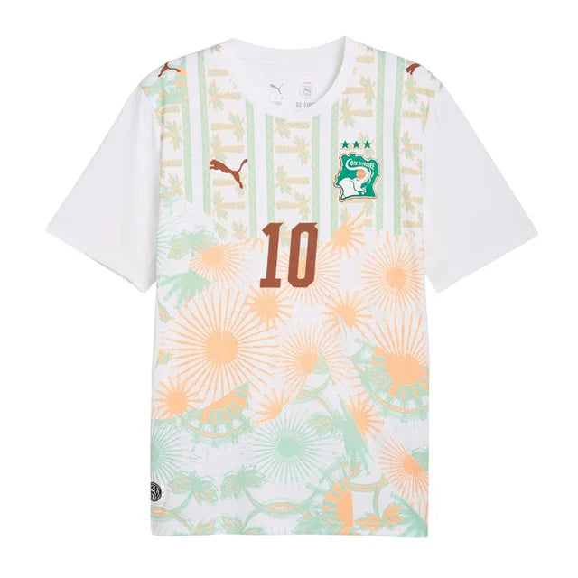 2026 World Cup Adingra Cote dIvoire Soccer Jersey Player Version  Match Version - No.10 Home Orange and Away White