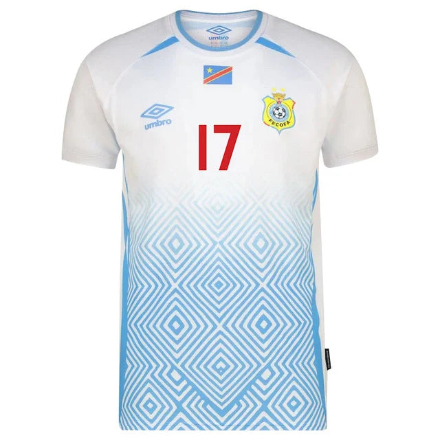 2026 World Cup Bakambu Republic of the Congo Soccer Jersey Player Version  Match Version - No.17 Home Blue and Away White
