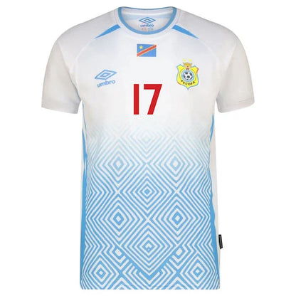 2026 World Cup Bakambu Republic of the Congo Soccer Jersey Player Version  Match Version - No.17 Home Blue and Away White