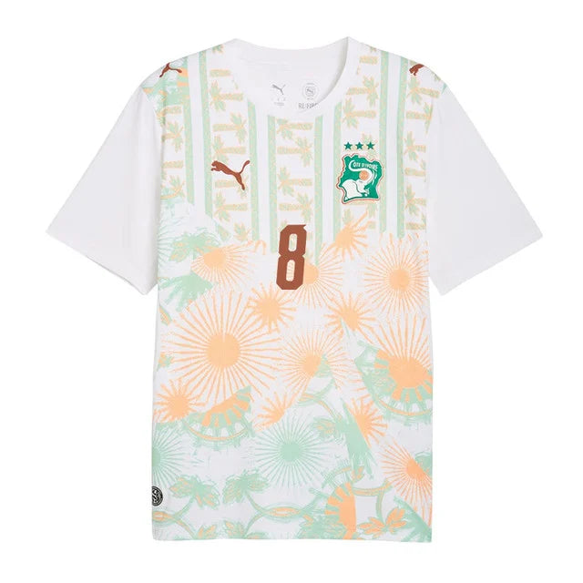 2026 World Cup Kessie Cote dIvoire Soccer Jersey Player Version  Match Version - No.8 Home Orange and Away White