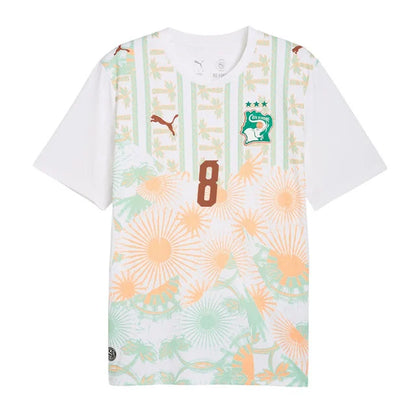2026 World Cup Kessie Cote dIvoire Soccer Jersey Player Version  Match Version - No.8 Home Orange and Away White