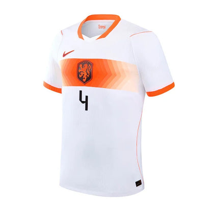 2026 World Cup Virgil Netherlands Soccer Jersey Player Version  Match Version - No.4 Home Orange and Away White