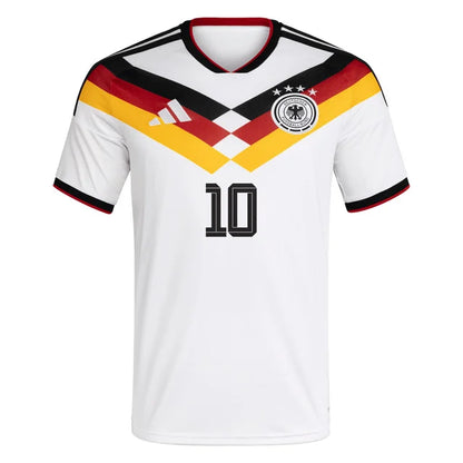 2026 World Cup Musiala Germany Soccer Jersey Player Version  Match Version - No.10 Home White and Away Blue