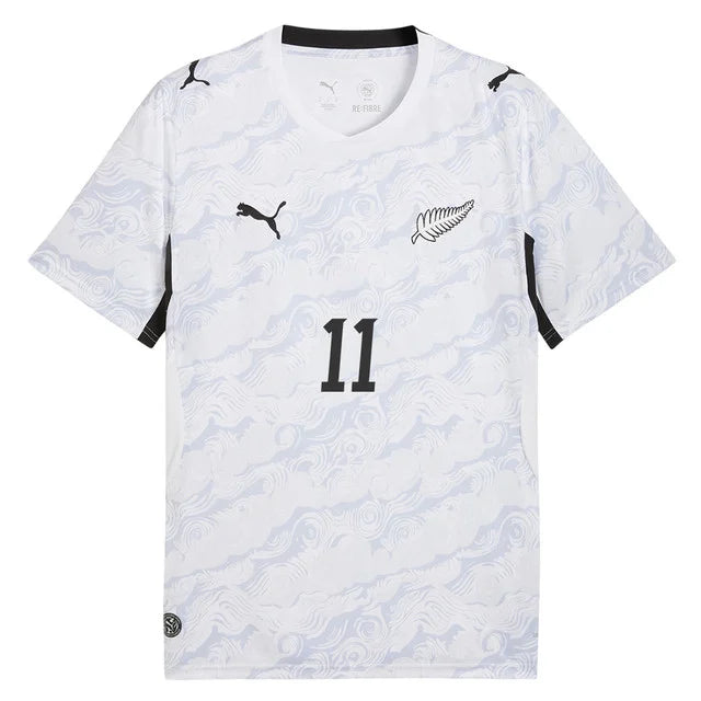 2026 World Cup Wood New Zealand Soccer Jersey Player Version  Match Version - No.11 Home Black and Away White
