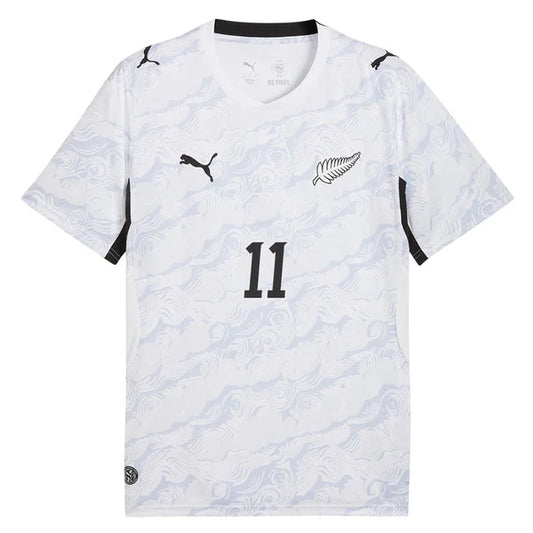 2026 World Cup Wood New Zealand Soccer Jersey Player Version  Match Version - No.11 Home Black and Away White