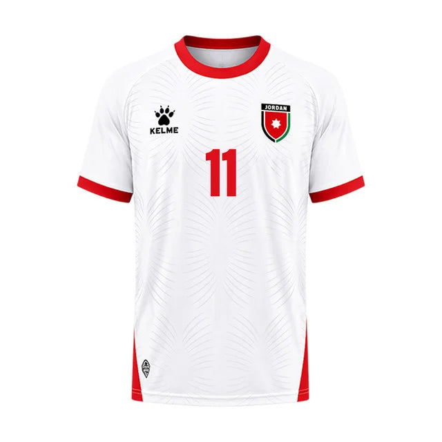 2026 World Cup AL-Naimat Jordan Soccer Jersey Player Version  Match Version - No.11 Home White and Away Red