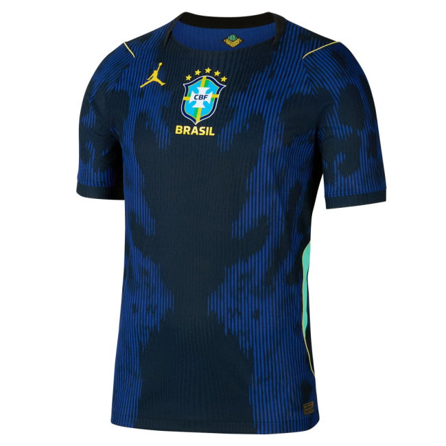 2026 World Cup Endrick Brazil Soccer Jersey Player Version  Match Version - No.19 Home Yellow and Away Blue