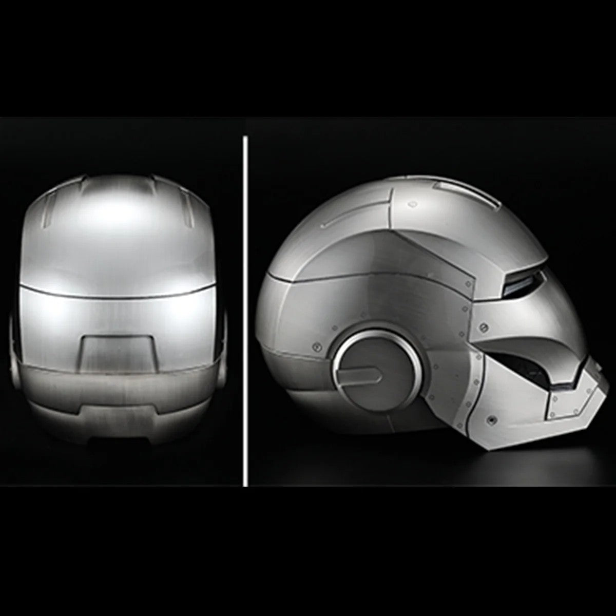 Iron Man MK2 Smart Helmet: 1:1 Official Collectible with Ring Touch, Voice Commands & Metallic Brushed Finish