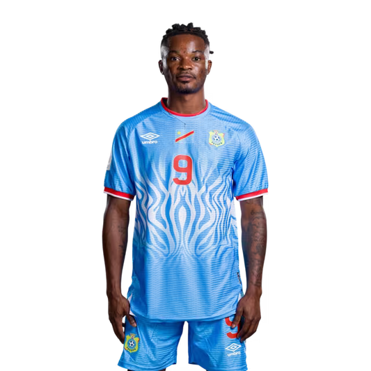 Congo DR National Football Team 2026 World Cup Jersey (Player Version/Match Version) — Forwards: No.9 Brian CIPENGA, No.11 Brian CIPENGA, No.13 Meschack ELIA / Attaquants : n° 9 Brian CIPENGA, n° 11 Brian CIPENGA, n° 13 Meschack ELIA