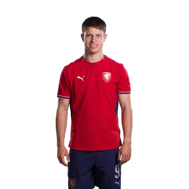 Czech Republic National Team 2026 World Cup Jersey (Player/Match Version) — Forwards: No. 9 Adam Hložek, No. 10 Patrik Schick, No. 11 Jan Kuchta/ Útočníci: č. 9 Adam HLOZEK, č. 10 Patrik Schick, č. 11 Jan KUCHTA