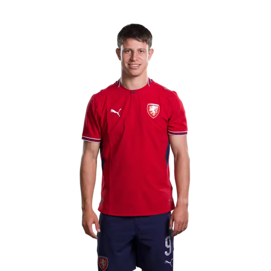 Czech Republic National Team 2026 World Cup Jersey (Player/Match Version) — Forwards: No. 9 Adam Hložek, No. 10 Patrik Schick, No. 11 Jan Kuchta/ Útočníci: č. 9 Adam HLOZEK, č. 10 Patrik Schick, č. 11 Jan KUCHTA