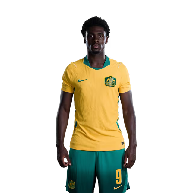 Australia National Soccer Team 2026 FIFA World Cup Jerseys (Player Version and Match Version) – Forwards: #7 Mathew LECKIE,#9 Mohamed TOURE,#10 Ajdin HRUSTIC