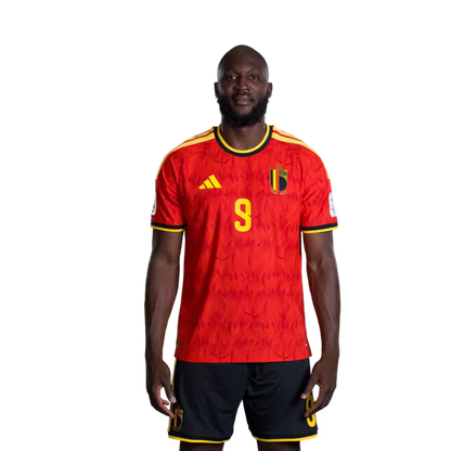Belgium National Football Team – 2026 World Cup Jersey (Player Version/Match Version) – Forwards: No. 9 Romelu Lukaku, No. 10 Leandro Trossard, No. 11 Jérémy Doku/ Aanvallers: nr. 9 Romelu Lukaku, nr. 10 Leandro Trossard, nr. 11 Jérémy Doku