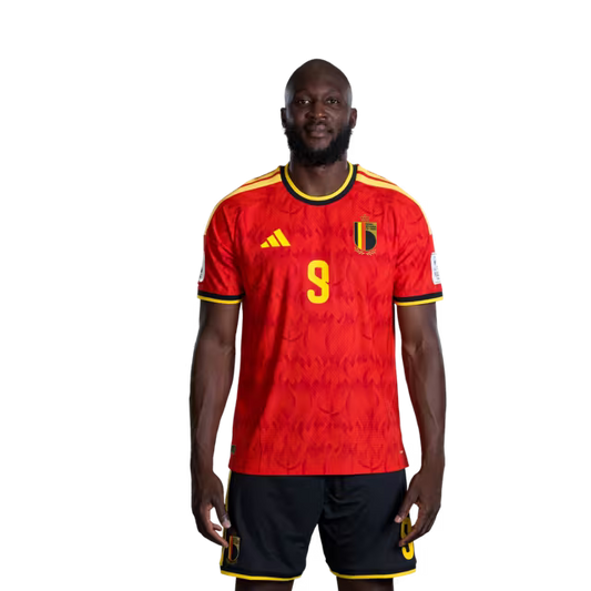 Belgium National Football Team – 2026 World Cup Jersey (Player Version/Match Version) – Forwards: No. 9 Romelu Lukaku, No. 10 Leandro Trossard, No. 11 Jérémy Doku/ Aanvallers: nr. 9 Romelu Lukaku, nr. 10 Leandro Trossard, nr. 11 Jérémy Doku