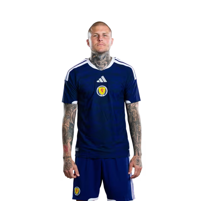 Scotland National Football Team 2026 World Cup Jersey (Player Version/Match Version) — Forwards: No.9 Lyndon DYKES, No.10 Che Adams,No.14 Ross STEWART