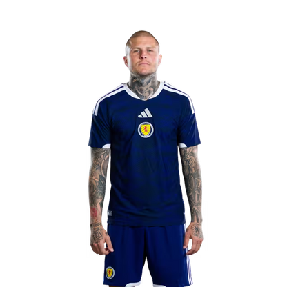 Scotland National Football Team 2026 World Cup Jersey (Player Version/Match Version) — Forwards: No.9 Lyndon DYKES, No.10 Che Adams,No.14 Ross STEWART