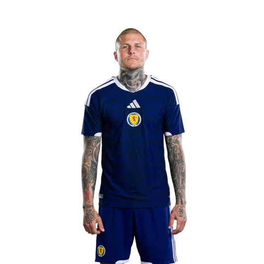 Scotland National Football Team 2026 World Cup Jersey (Player Version/Match Version) — Forwards: No.9 Lyndon DYKES, No.10 Che Adams,No.14 Ross STEWART