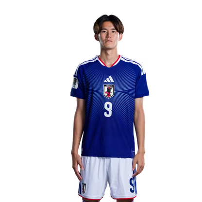 Japan National Football Team 2026 World Cup Jersey (Player Version/Match Kit) — Forwards: No. 6 Shuto Machino, No. 9 Keisuke Goto, No. 18 Ayase Ueda/サッカー日本代表 2026年ワールドカップ用ユニフォーム（選手仕様／マッチモデル） — フォワード：No.6 町野修斗、No.9 後藤啓介、No.18 上田綺世