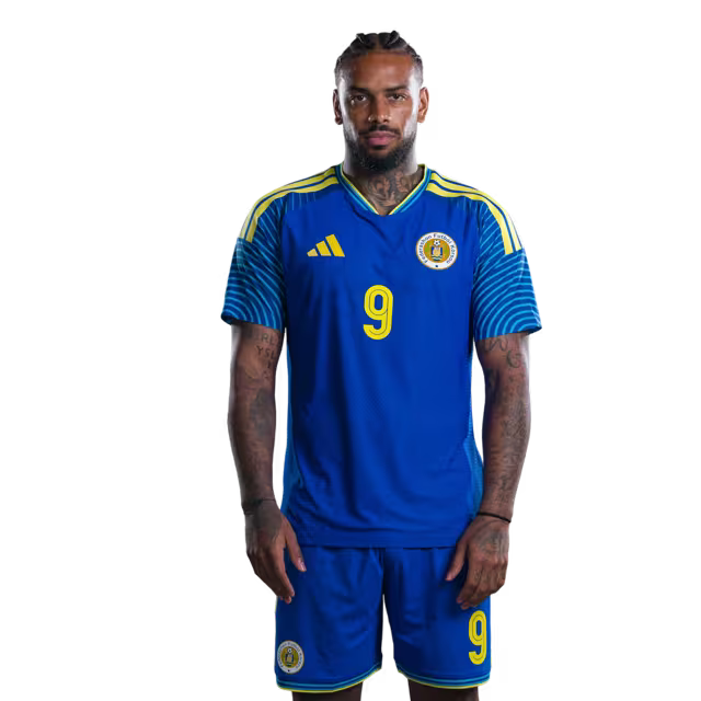 2026 World Cup Curaçao National Football Team Jersey (Player/Match Version) — Forwards: No. 9 Juergen Locadia, No. 11 Jeremy Antonisse, No. 12 Sontje Hansen./Delanteronan: No.9 Juergen LOCADIA, No.11 Jeremy Antonisse,No.12 Sontje HANSEN