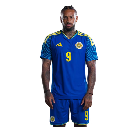2026 World Cup Curaçao National Football Team Jersey (Player/Match Version) — Forwards: No. 9 Juergen Locadia, No. 11 Jeremy Antonisse, No. 12 Sontje Hansen./Delanteronan: No.9 Juergen LOCADIA, No.11 Jeremy Antonisse,No.12 Sontje HANSEN