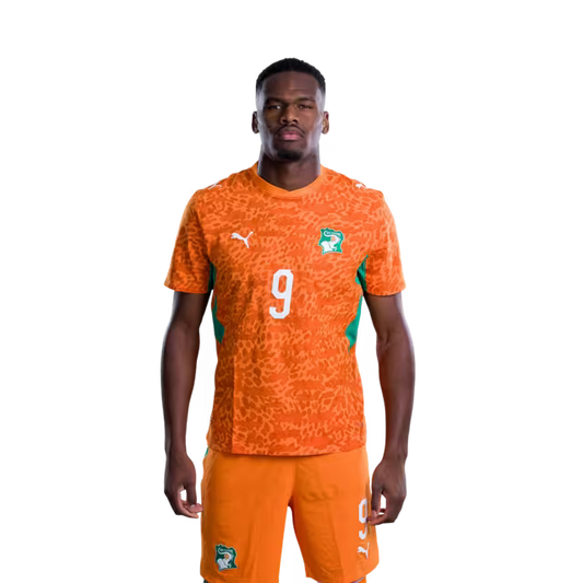 Côte d'Ivoire National Team 2026 World Cup Jersey (Player/Match Version) — Forwards: No. 9 Ange-Yoan Bonny, No. 10 Simon Adingra, No. 11 Yan Diomande/ Attaquants : n° 9 Ange-Yoan BONNY, n° 10 Simon ADINGRA, n° 11 Yan DIOMANDE