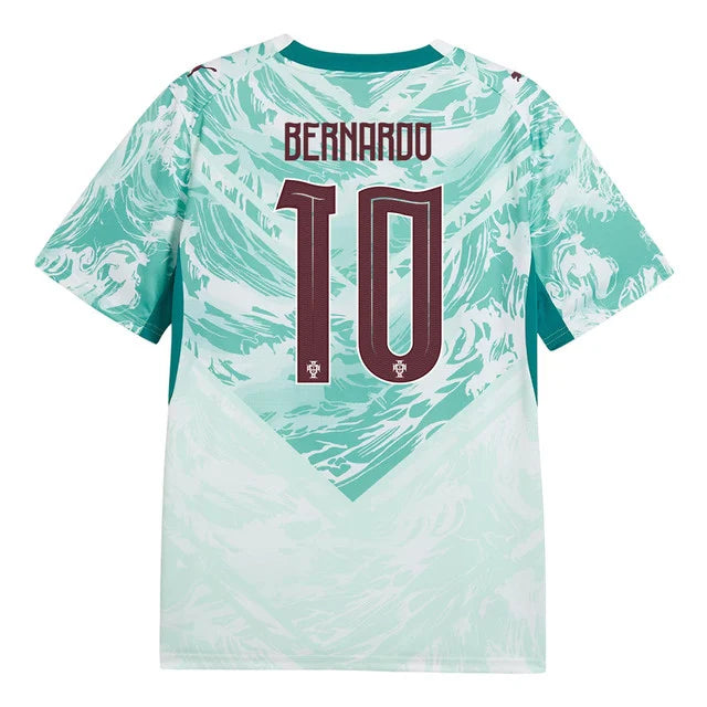 2026 World Cup Bernardo Portugal Soccer Jersey Player Version  Match Version - No.10 Home Red and Away Green