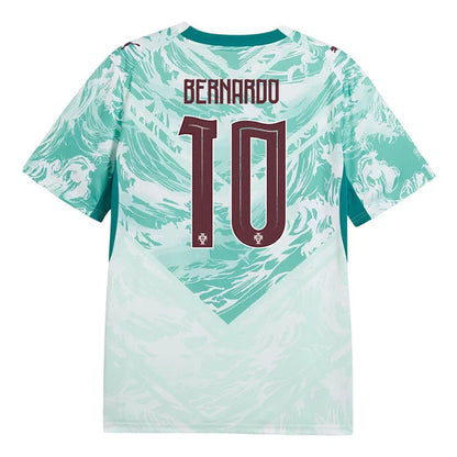 2026 World Cup Bernardo Portugal Soccer Jersey Player Version  Match Version - No.10 Home Red and Away Green