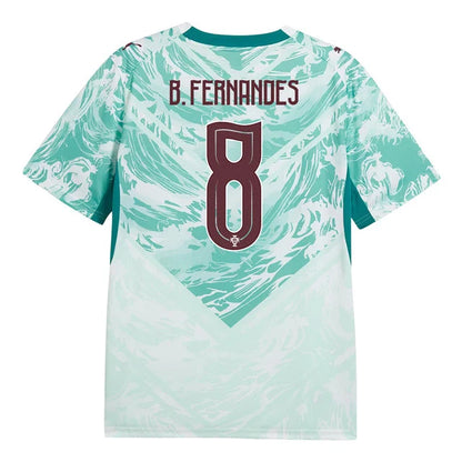 2026 World Cup B.Fernandes Portugal Soccer Jersey Player Version  Match Version - No.8 Home Red and Away Green