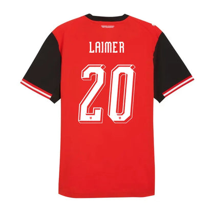 2026 World Cup Laimer Austria Soccer Jersey Player Version  Match Version - No. 20 Home Red and Away White