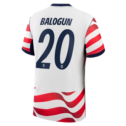 Fralin Balogun Men's USA National Soccer Team 2026 Season No. 20 Jersey - Home White and Away Black