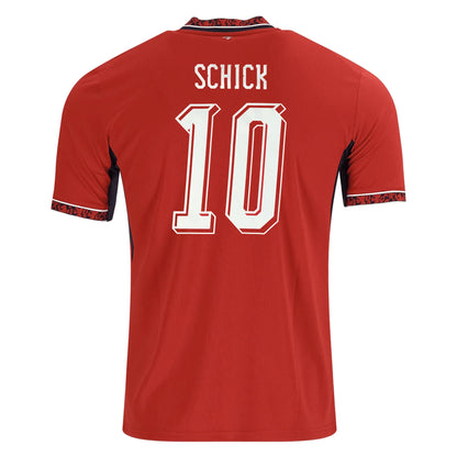 2026 World Cup Schick Czech Republic Soccer Jersey Player Version  Match Version - No.10 Home Red and Away White