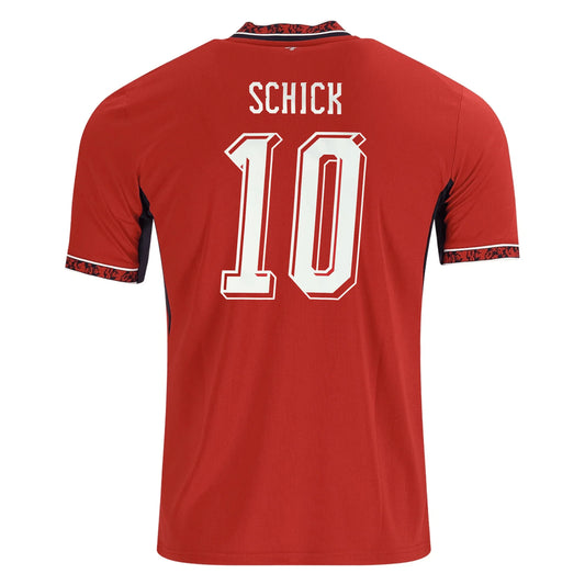 2026 World Cup Schick Czech Republic Soccer Jersey Player Version  Match Version - No.10 Home Red and Away White