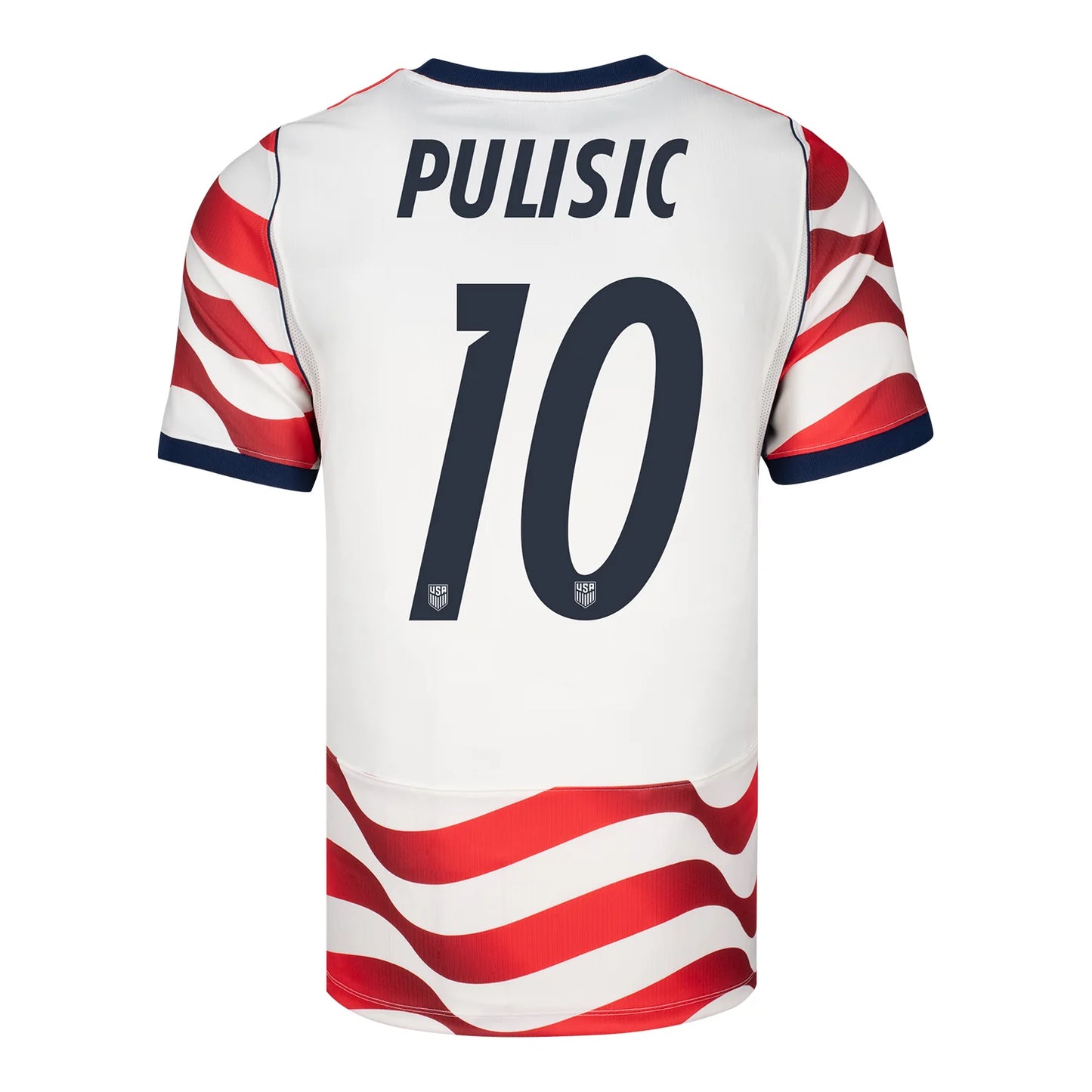 2026 World Cup Christian Pulisic USA Soccer Jersey Player Version  Match Version - No. 10 Home Red&White and Away Black