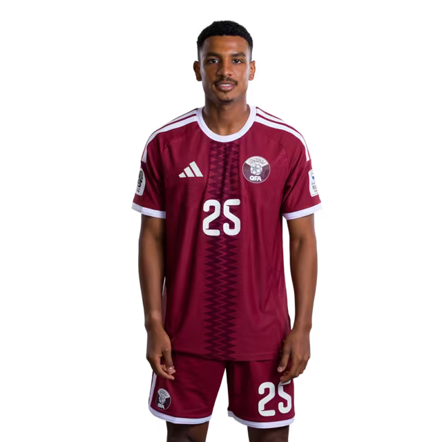 2026 World Cup Qatar Soccer Jersey Player Version  Match Version - Defender No.16 BOUALEM KHOUKHI, No.18 SULTAN ALBRAKE, No.25 ALHASHMI ALHUSSEIN