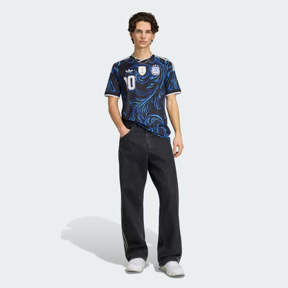 2026 World Cup Messi Argentina  Soccer Jersey Player Version  Match Version - No. 10 Home White & Blue and Away Black & Blue