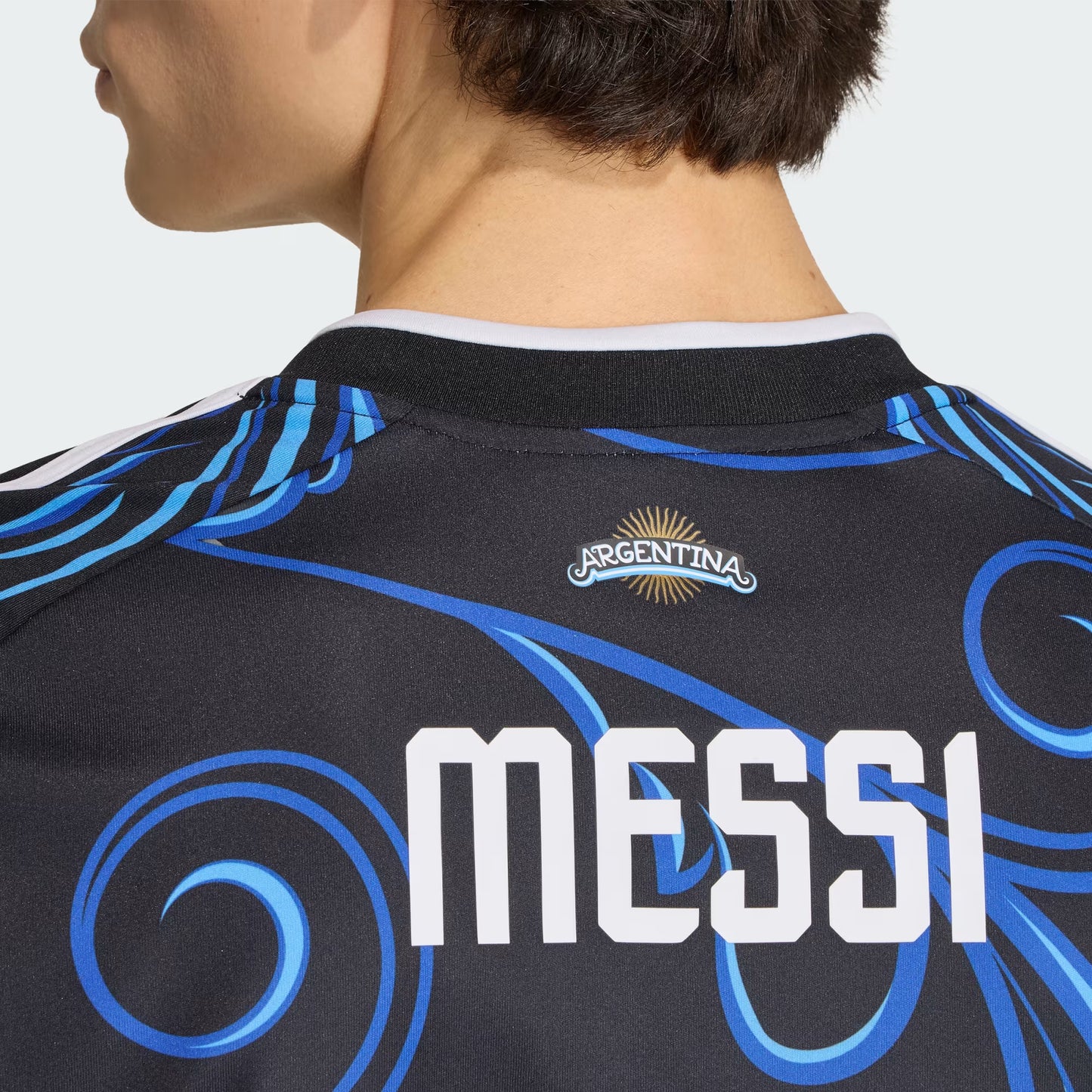 2026 World Cup Messi Argentina  Soccer Jersey Player Version  Match Version - No. 10 Home White & Blue and Away Black & Blue
