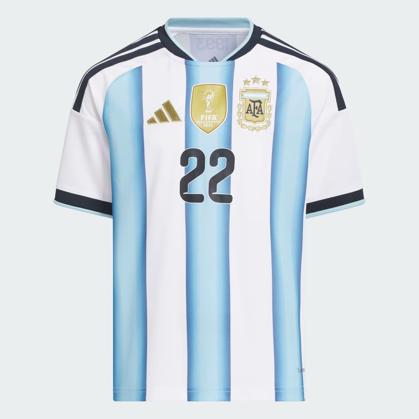 2026 World Cup Lautaro Martinez Argentina  Soccer Jersey Player Version  Match Version - No. 22 Home White & Blue and Away Black & Blue