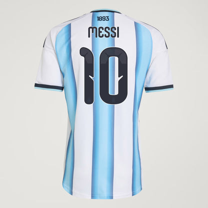 2026 World Cup Messi Argentina  Soccer Jersey Player Version  Match Version - No. 10 Home White & Blue and Away Black & Blue