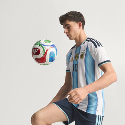 2026 World Cup Messi Argentina  Soccer Jersey Player Version  Match Version - No. 10 Home White & Blue and Away Black & Blue